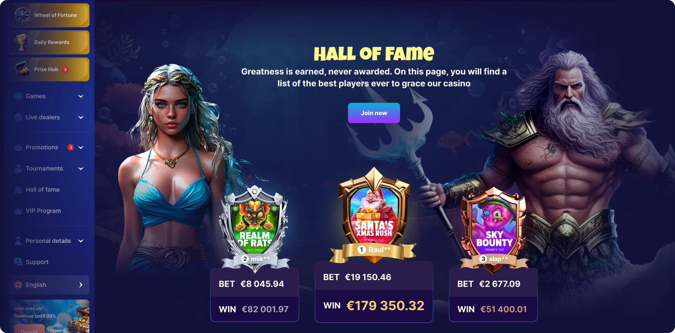 Triton Slots Bonustilbud